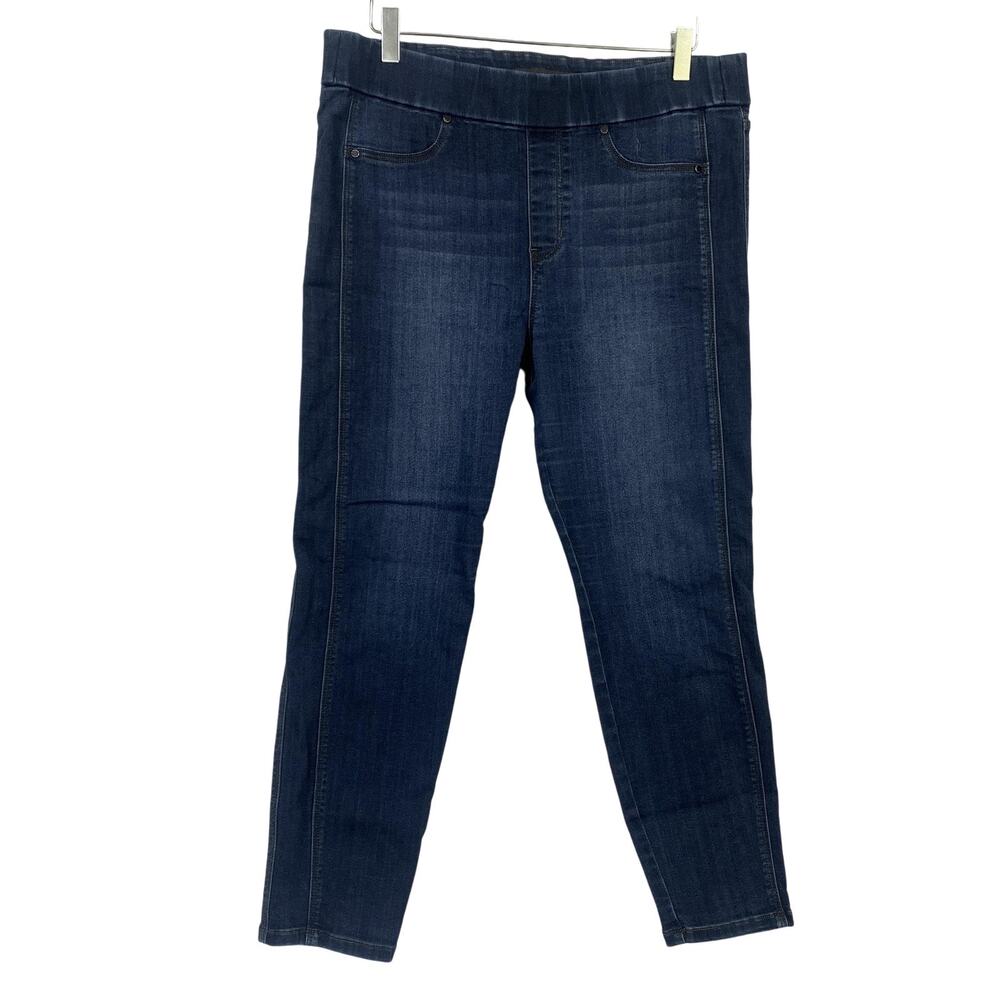 Liverpool‎ Jeans Womens 12P Blue Pull-On Jegging Skinny Sienna Dark Wash 34x26